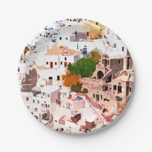 Travel Far Enough Paper Plate
