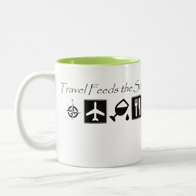 Travel Feeds the Soul - Coffee Mug (Left)