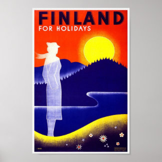 Travel Findland historical poster