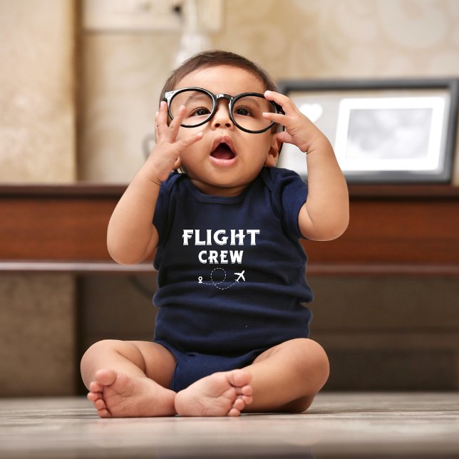 Travel Flight Crew Aeroplane Flying Modern Vacatio Baby Bodysuit (Creator Uploaded)