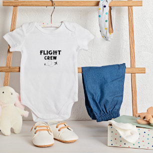 Travel Flight Crew Aeroplane Flying Modern Vacatio Baby Bodysuit