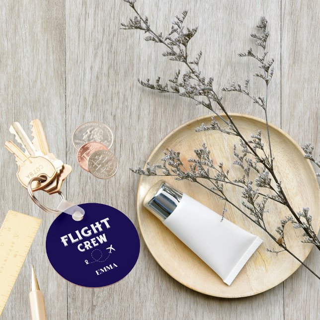 Travel Flight Crew Aeroplane Flying Modern Vacatio Key Ring (Creator Uploaded)