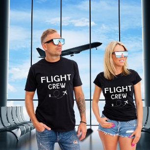 Travel Flight Crew Aeroplane Flying Modern Vacatio T-Shirt