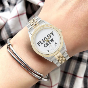 Travel Flight Crew Family Vacation Airplane Fun Watch
