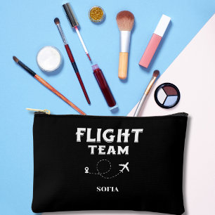 Travel Flight Team Family Vacation Bachelorette Accessory Pouch