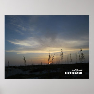 Travel   Florida -  Lido Beach Sunset Poster