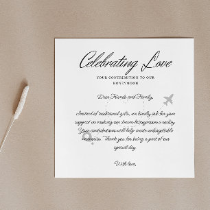 Travel Fund Request Qr Code Honeymoon Fund Enclosure Card