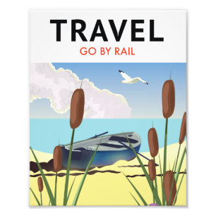Travel go by Rail Photo Print