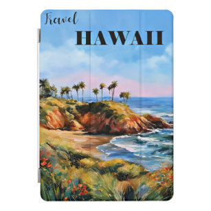 Travel Hawaii, tropical palm trees, iPad Pro Cover