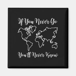 Travel - If You Never Go, You'll Never Know  Magnet