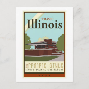 Travel Illinois Postcard