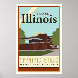 Travel Illinois Poster
