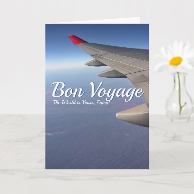 Travel Inspirations Bon Voyage Card (Small Plant)