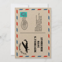 Travel Inspired Invitation