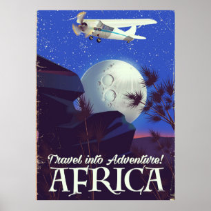 Travel Into Adventure! Africa Poster