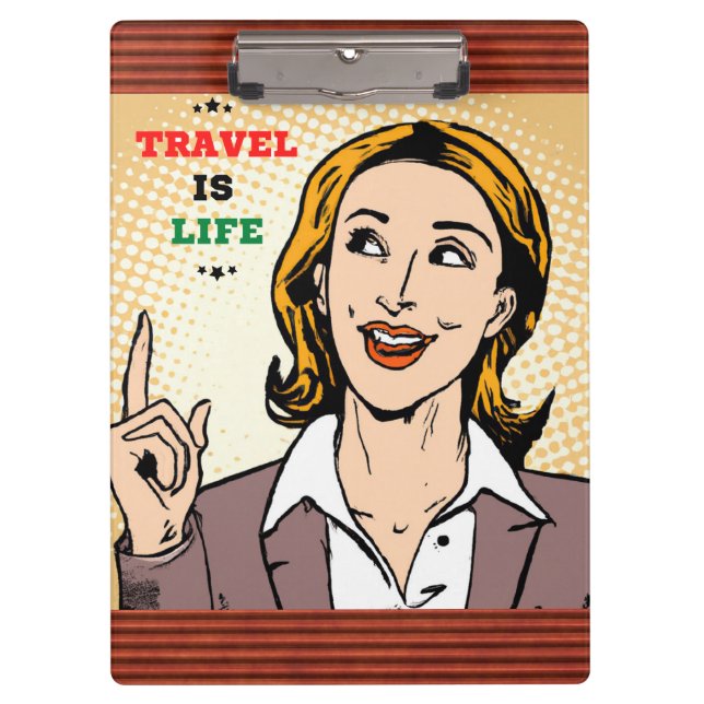 Travel Is Life Clipboard (Front)