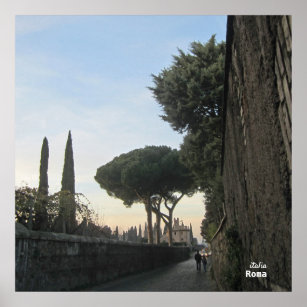 Travel   Italy - Appian Way Evening Stroll Poster