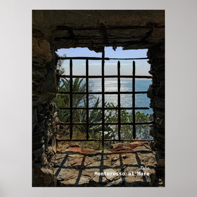 Travel | Italy - Monterosso al Mare, Ligurian Sea Poster (Front)