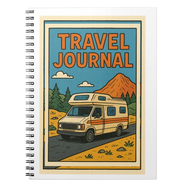 Travel Journal: A Blank Canvas for Your Adventures Notebook (Front)