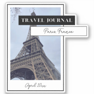 Travel Journal Sticker Add your own photo!