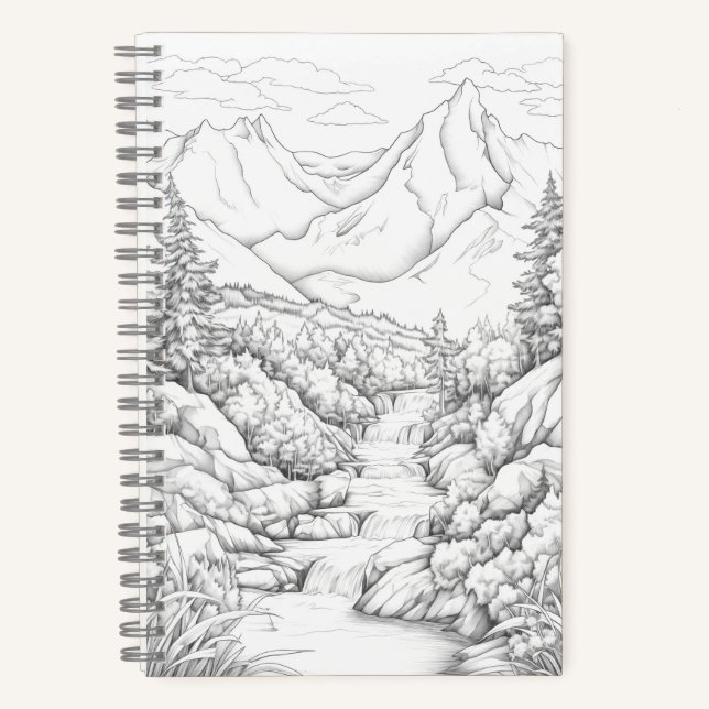 Travel Journal with Cover for Colouring  (Front)