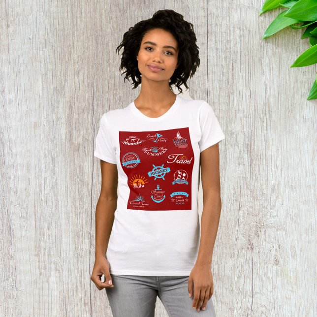 Travel Labels Holiday Vacation T-Shirt (Creator Uploaded)