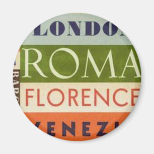 Travel Labels Magnet