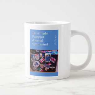 Travel Light-Quote © Peggy Kopman-Owens Large Coffee Mug