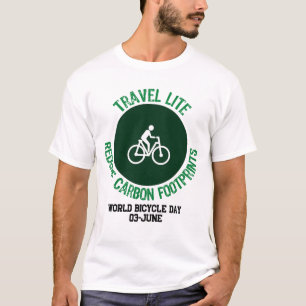 Travel Lite, Reduce Carbon Footprints.w T-Shirt
