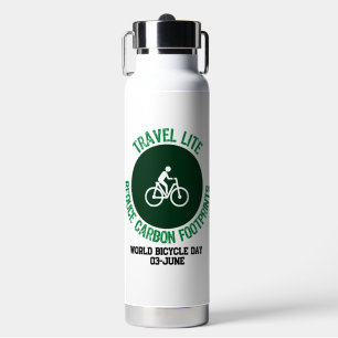 Travel Lite, Reduce Carbon Footprints.w Water Bottle