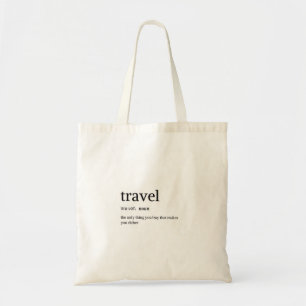 Travel Lover's Tote Bag Travel Definition