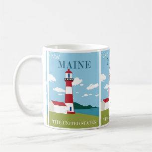 Travel Maine, USA: Holiday Destination  Coffee Mug