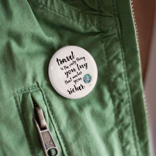 Travel Makes You Richer Quote Button