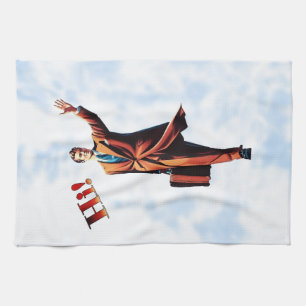 Travel Man Tea Towel