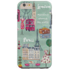 Travel map London Paris | Iphone 6 plus Case