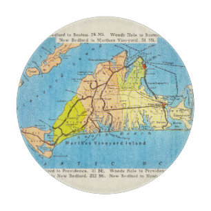 Travel Map of Martha’s Vineyard Martha’s Vineyard Cutting Board