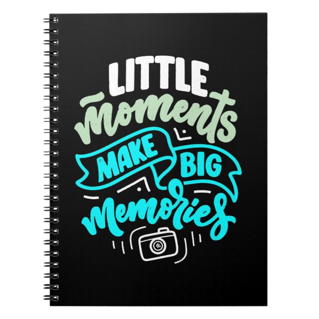 Travel Memories Photographer Notebook (Front)