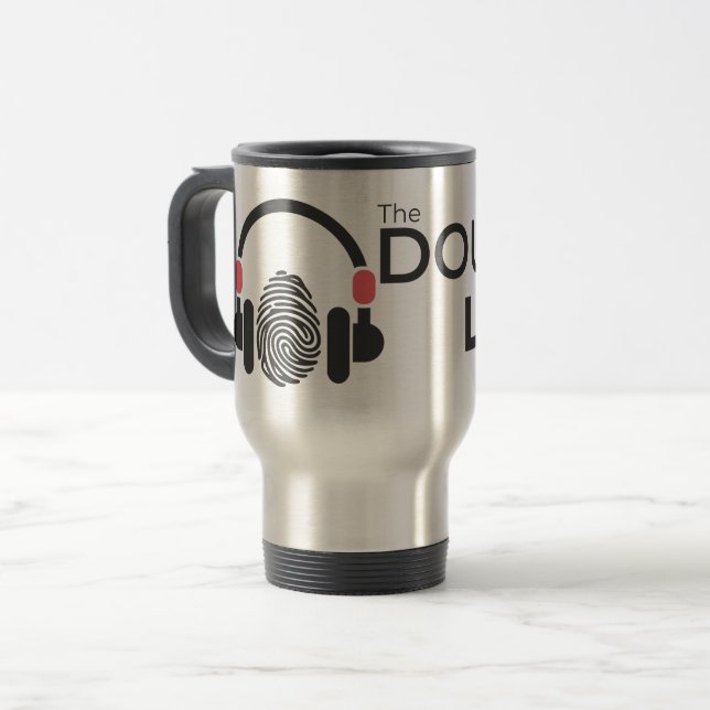 Travel Mug - Double Loop Podcast (Front Left)