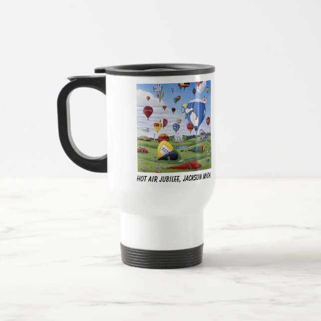 Travel Mug - Hot Air Jubilee - Jackson, Michigan (Left)