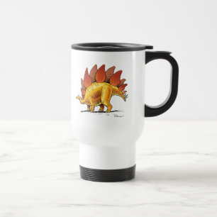 Travel Mug Stegosaurus Cartoon Dinosaur