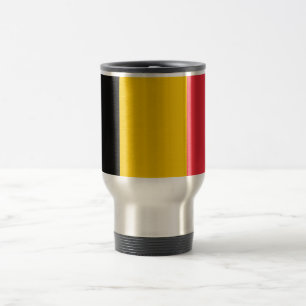 Travel Mug with Flag of Belgium