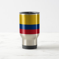 Travel Mug with Flag of Colombia