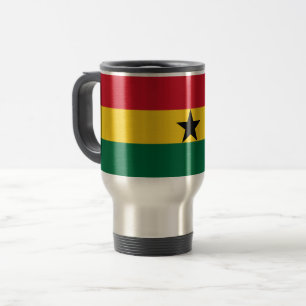 Travel Mug with Flag of Ghana
