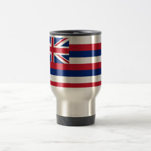 Travel Mug with Flag of Hawaii State - USA