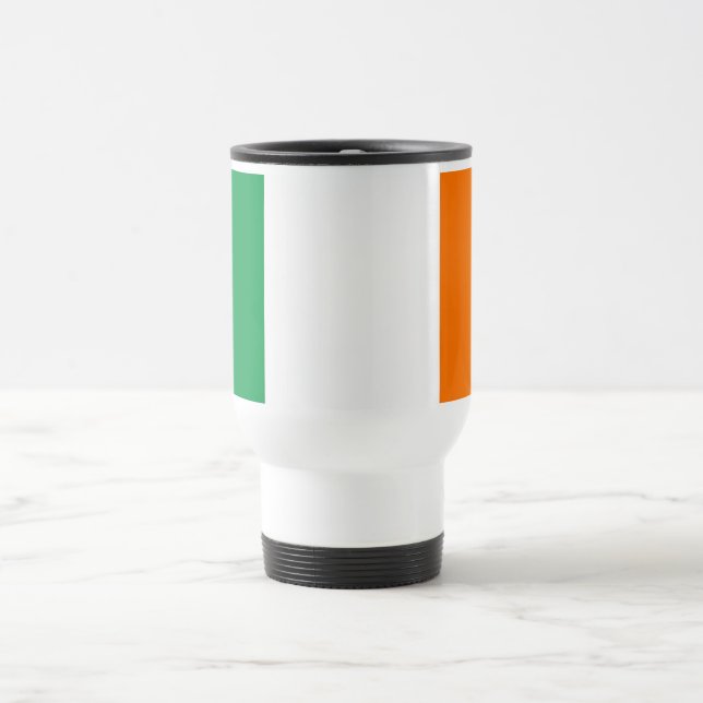 Travel Mug with Flag of Ireland (Center)