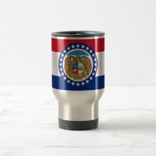Travel Mug with Flag of Missouri State - USA