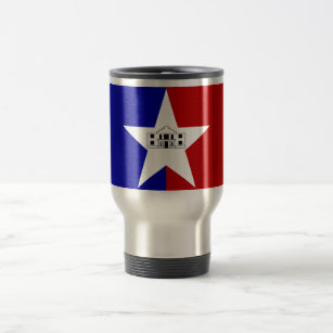 Travel Mug with Flag of San Antonio, Texas, USA