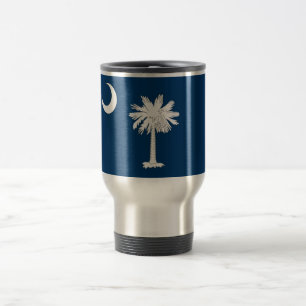 Travel Mug with Flag of South Carolina State - USA