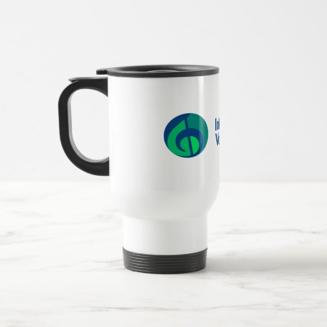 Travel Mug with IVH Logo (Left)