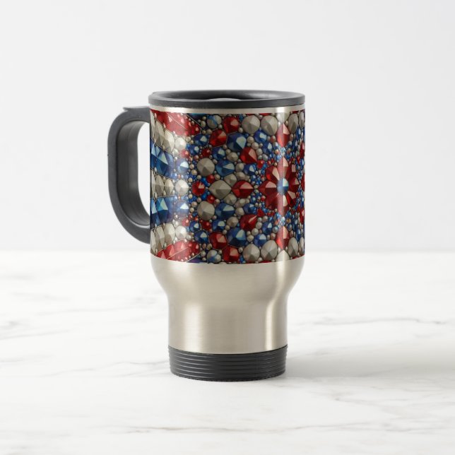 Travel Mug with Netherlands Colours Design (Front Left)